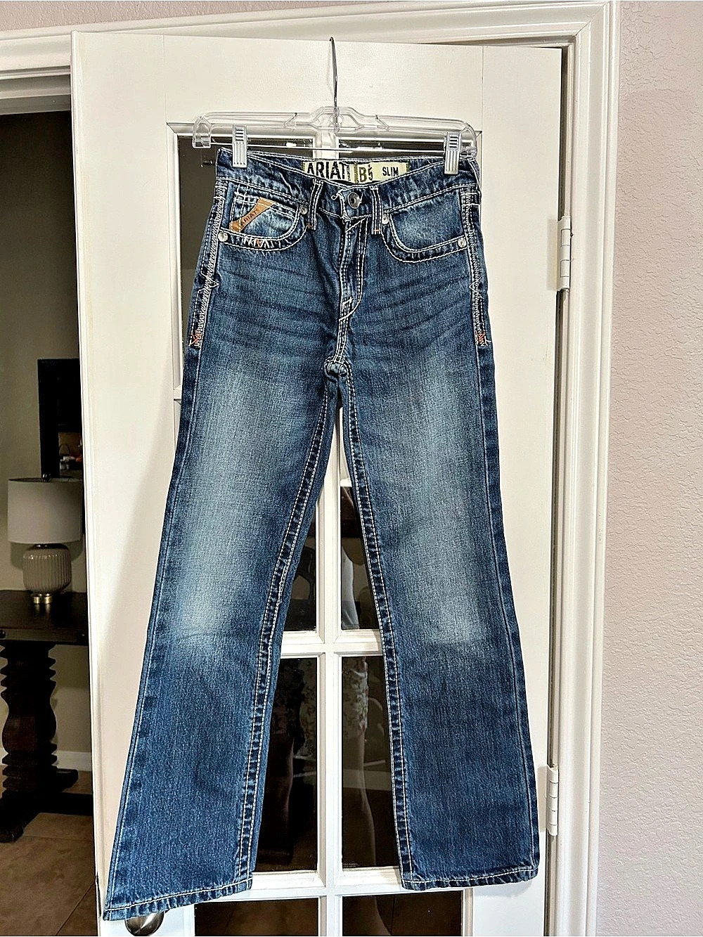 Ariat B5 Slim Boot Cut Jeans in Blue Kids Size 12